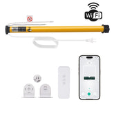 AM25 WiFi Smart Blinds Motor for 1.5"(38mm)/ 1.75"(43mm) Shade tube for Alexa,Googlehome