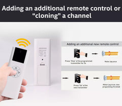 AC114-01 RF 433.92 Control inalámbrico, controlador de persianas de 1 canal para persianas y cortinas enrollables motorizadas