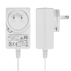 Rollerhouse DC 12V/24V Plug-in Transformer DC Wall Adapte,White.