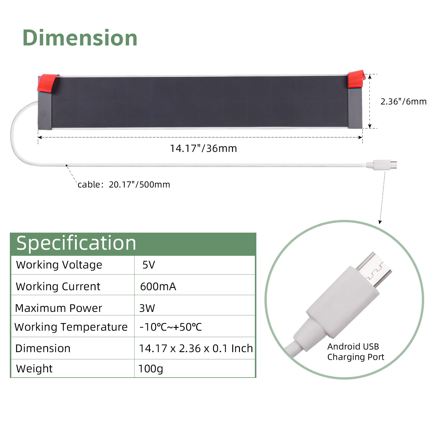 Solar Panels Charger 5 Volt Type-C for Window Shade,Smart Doorbell,Solar LED,Phone Charger.