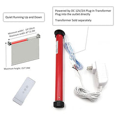 12V Hardwired with Remote Blinds Motor Kit Retrofit 38mm Tube.