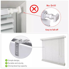 Metal Swivel Bracket Swivel Fitting Brackets High Profile Swivel Mounting Bracket for 50mm Wall&Ceiling Venetian Blinds(4 PCS per package)