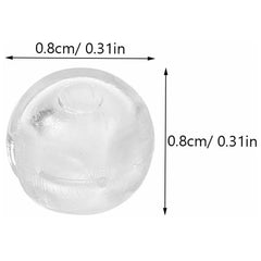 4mm Vertical Blind Bead Chain Stopper - Clear Plastic Crimp Holder for Window Blind (10pcs)