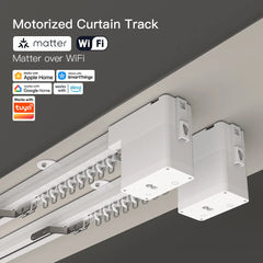 Matter over Wi-Fi Smart Curtain Motor Single Panel Track Smart Home Electric Rail Work with Alexa Google Assistant Apple Homekit SmartThings