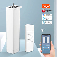 Zigbee Smart Elektrischer Vorhangmotor Intelligenter Rollladen unterstützt Sprachsteuerung für Alexa Google Assistant SmartThings 22,5 cm