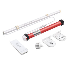 EYB25 12V DC Volt AA Reloadable Tube/Wand Battery Powered Roller Shade Motor with Remote Control for Motorized Shades - Power Blinds & Shades.
