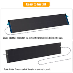 12V/6W Solar Panel for Electric Roller Shutters,Pergola Screen,Motorized Blinds, LED, Ring Camera. Max 16.8V Solar Charger, JST, DC5.5*2.1, DC3.5*1.35 Port