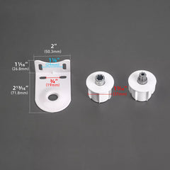 Roller Blinds Center Bracket | Roller Shade Clutch Coupler For 38mm Tube, Two Shades Combined Together, Roller Blinds Connector