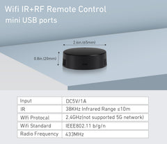 Rollerhouses Smart WiFi IR/RF Remote Control Hub for Smart Home Automation - IR/RF Bridge Wifi.