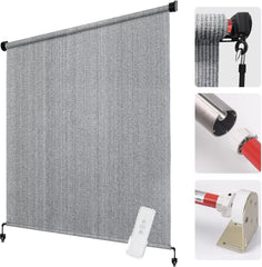 Coolaroo Roller Shade Motor，for Coolaroo Outdoor Shades Fit 38mm Shade Tube, Rechargeable Battery Powered Motor Kit with Controller