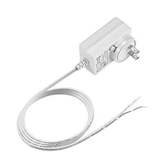 Rollerhouse  DC 12V/24V Plug-in Transformer DC Wall Adapte,White.