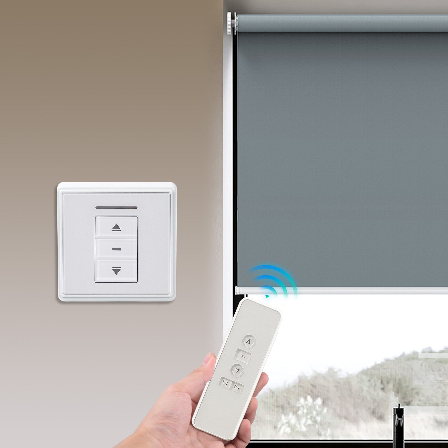 24V Motor Controller: AC227 DC Motor Radio Receiver Wall Mounted Receiver Output 24V DC/4.5A for Tubular Motor.