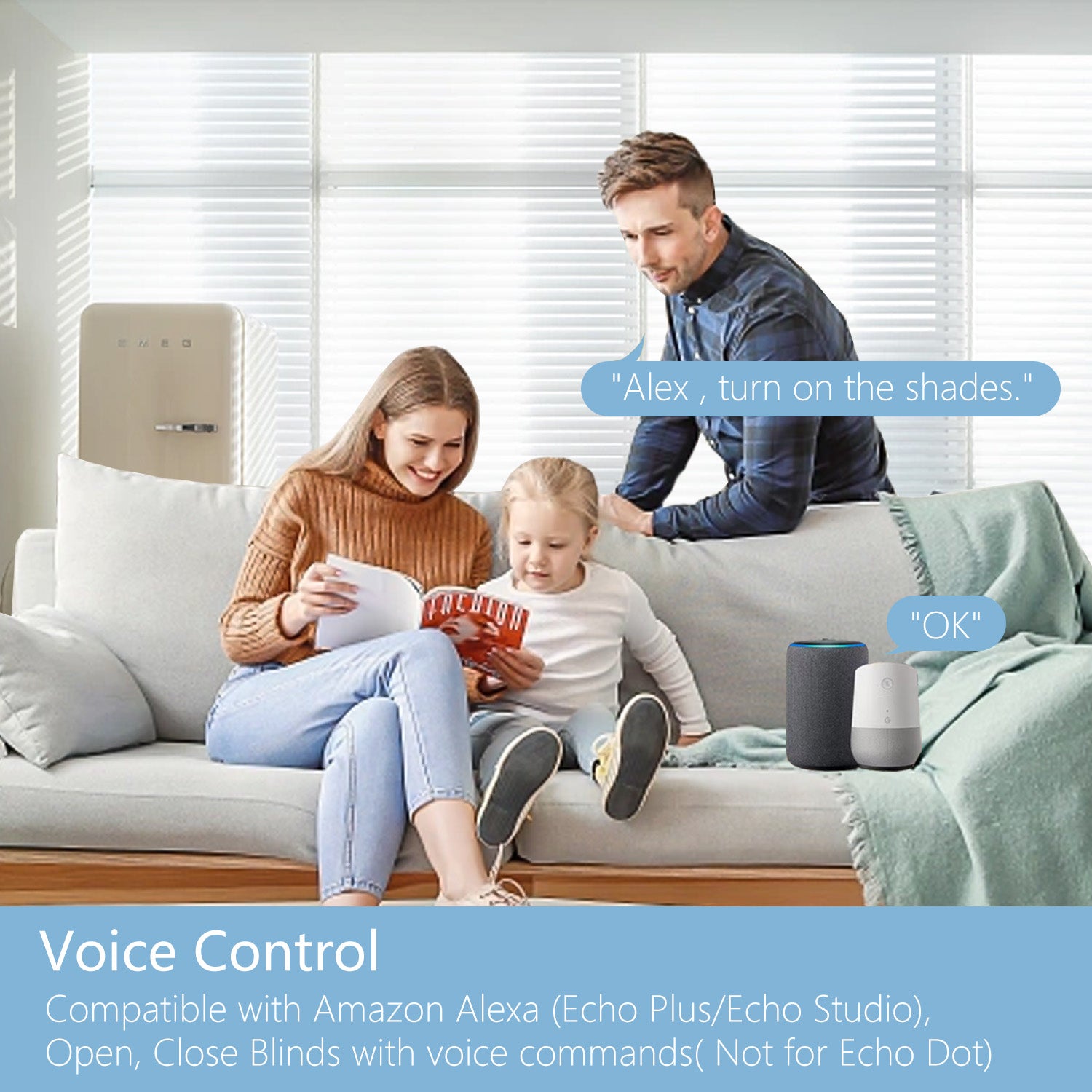 Zigbee Smart Motorized Blinds/Shades Motor 1.5“ 38mm/45mm , Compatible with Alexa Directly, No HUB Needed.