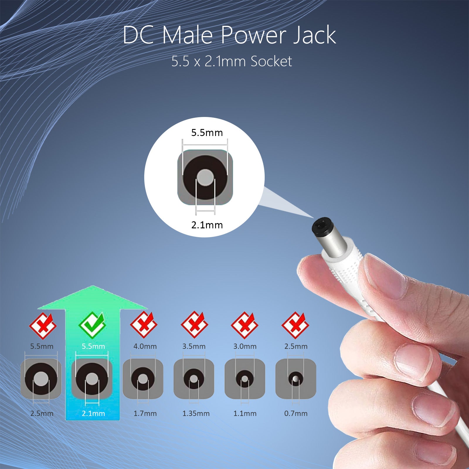 5.5mm 8-4V charger
