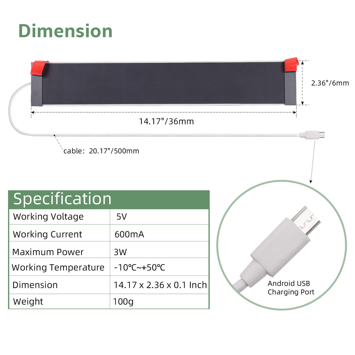 Solar Panels Charger 5 Volt Type-C for Window Shade，Smart Doorbell，Solar LED,Phone Charger.