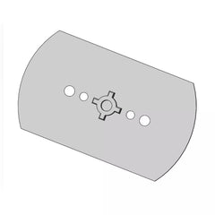 Roller Blind Bracket Adapter Plates Big, Spacing 49mm Mounting Plates for Electric Blind Motor