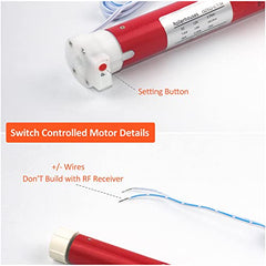 BOFU ES2512 DC 12V Switch Control 1-3/16 Roller Tube