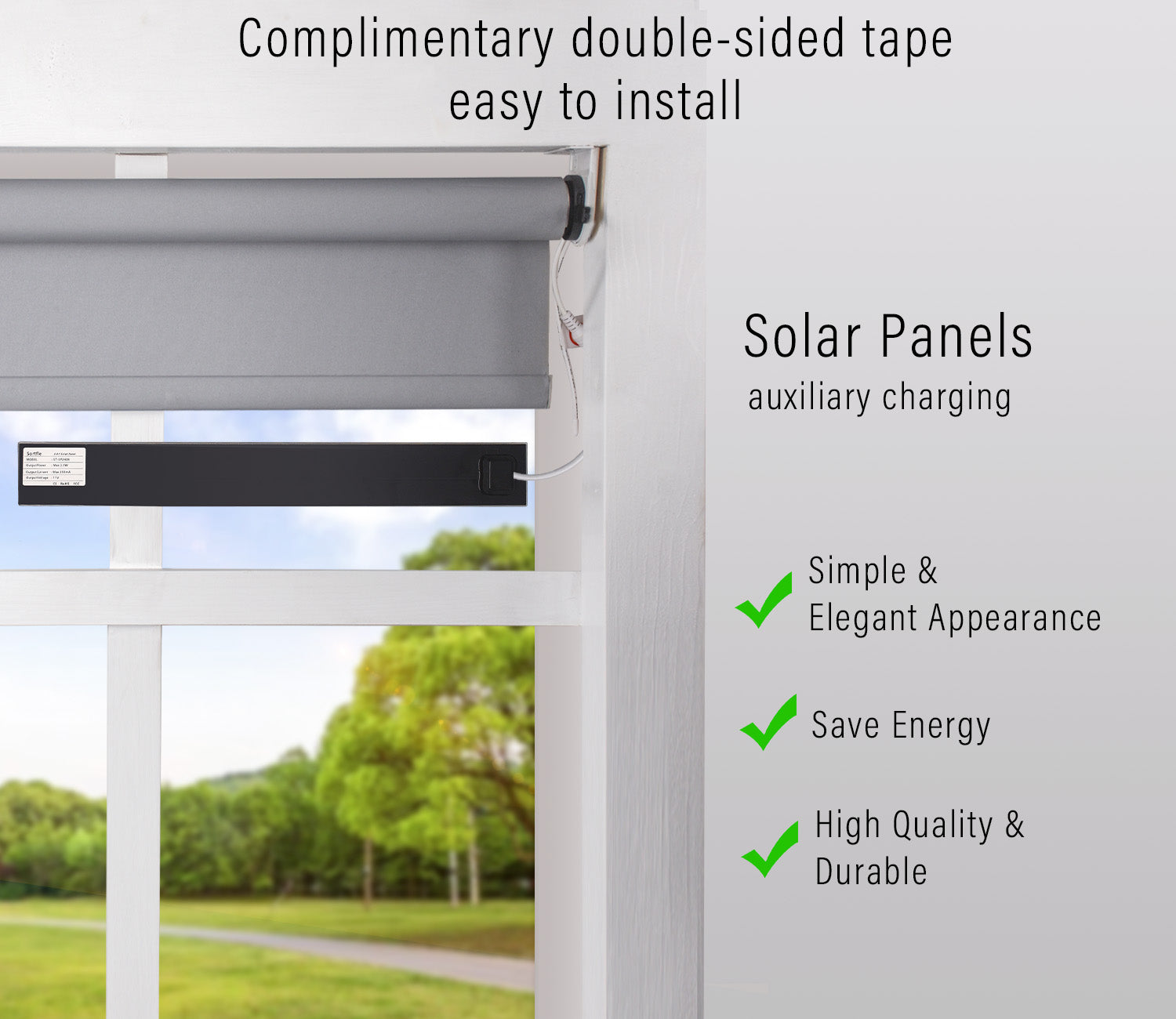 8.4V blinds solar panle DC5521