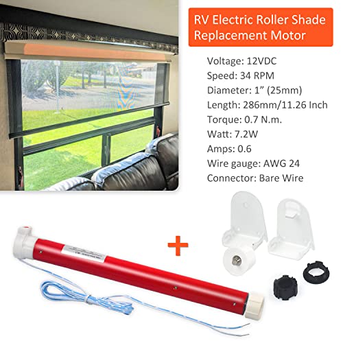 BOFU ES2512 DC 12V Switch Control 1.5 Roller Tube