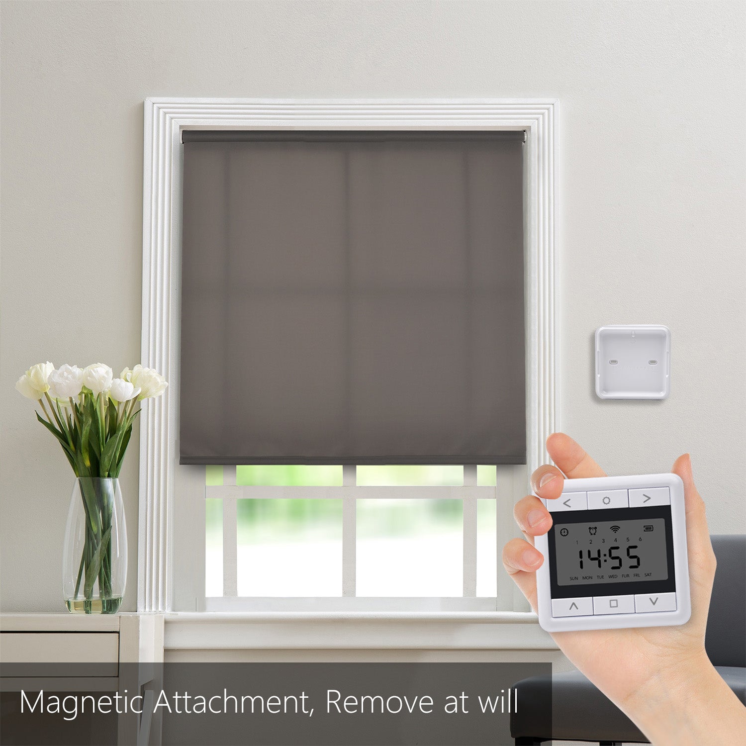 AC151-06 Timer 6 Channels 433M Remote Control For Motorized Shade/Blinds/Shutter.