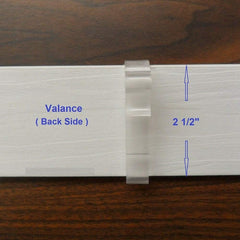 2.5 Inch Clear Blind Clips - Invisible Mounting Brackets for Horizontal Venetian Blinds (10 Pack)