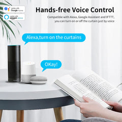 Zigbee Smart Elektrischer Vorhangmotor Intelligenter Rollladen unterstützt Sprachsteuerung für Alexa Google Assistant SmartThings 22,5 cm