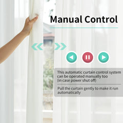 Zigbee Smart Elektrischer Vorhangmotor Intelligenter Rollladen unterstützt Sprachsteuerung für Alexa Google Assistant SmartThings 22,5 cm