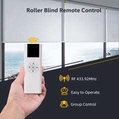 AC114-06 RF 433.92 Wireless Control, 6 Channel Blinds Controller for Motorized Roller Shades and Blinds