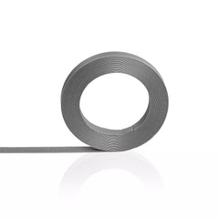 Cinta de PP con pegamento para cortinas y persianas - Rollo de 50 m, 12 mm de ancho, color gris. Cinta de PP con pegamento para persianas enrollables, cinta de jardín, cinta para ventanas y cinta de jardinería.