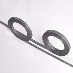 Cinta de PP con pegamento para cortinas y persianas - Rollo de 50 m, 12 mm de ancho, color gris. Cinta de PP con pegamento para persianas enrollables, cinta de jardín, cinta para ventanas y cinta de jardinería.