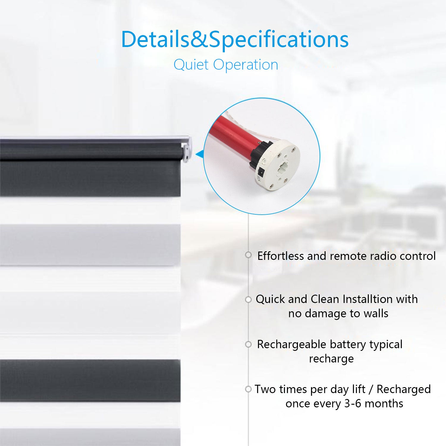 28mm Slot Shade Tube